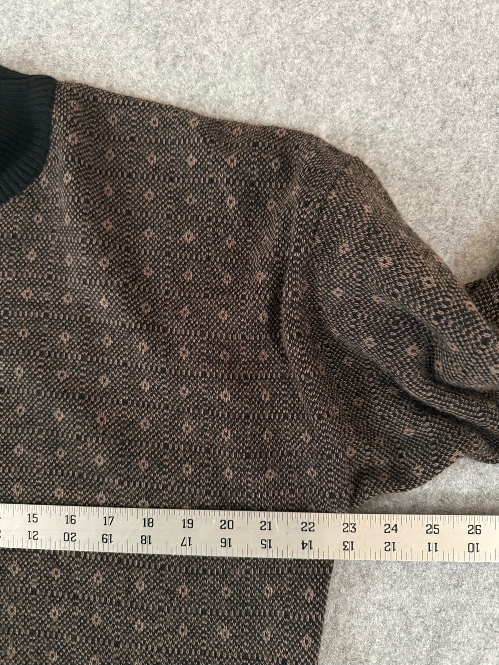 Vintage Potomac Collection Wool Blend Geometric Sweater L Italy - Picture 2 of 4